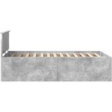  Krevetna konstrukcija s uzglavljem Betonski sivi 120 x 190 cm | Eponuda.com