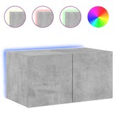 TV ormarić s LED svjetlima siva boja betona 60x35x31 cm | shoptok.hr