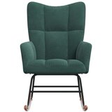  Stolica za ljuljanje tamnozelena baršunasta | shoptok.hr