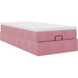  Otomanski okvir kreveta s madraca ružičasti 90x190cm baršunasti | shoptok.hr