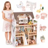 ECO TOYS Drvena kućica za lutke Laura s namještajem Cijene