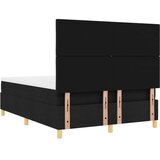  Postelja z vzmetnico z vzmetnico Črna 140 x 200 cm blago, (5000125990) | Shoptok.si