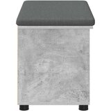  Klupa za hodnik s jastukom Betonsko Siva 80 x 38 x 46 cm | shoptok.hr