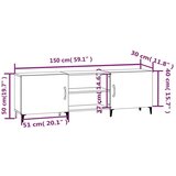 TV ormarić boja Smeđi hrasta 150x30x50 cm od konstruirano drvo | shoptok.hr