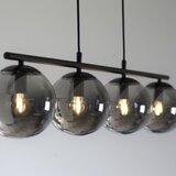 Just LIGHT. 14604-18 - Luster na sajli WIDOW 4xE14/25W/230V crna | Eponuda.com