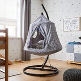 Bessagi Kids Otroški Viseči Sedež Maya, Siva, Bela, Z Blazinami | Shoptok.si