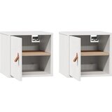  Zidni ormarići 2 kom bijeli 31,5 x 30 x 30 cm masivna borovina | shoptok.hr
