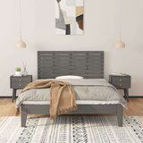  Stensko posteljno vzglavje sivo 156x3x63 cm trdna borovina, (20736189) | Shoptok.si