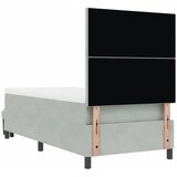  Krevet s opruga kutije Svjetlosiva 200 x 100 cm Baršun | shoptok.hr