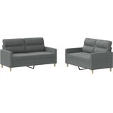  2-dijelni set sofa s jastucima tamnosivi od tkanine | shoptok.hr