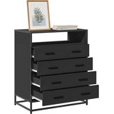  Ormar s ladicama crni 70x41x83,5 cm izrađeno drvo | shoptok.hr