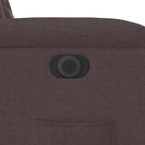  Električni naslonjač od tkanine tamnosmeđi | shoptok.hr