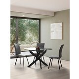 Marckeric Okrugao blagovaonski stol sa staklenom pločom stola 120x120 cm Ruth – | shoptok.hr