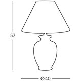  Kolarz A1354.71 - Stona lampa GIARDINO 1xE27/100W/230V, prečnik 40 cm | Eponuda.com