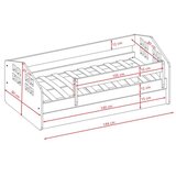 dječji krevet KACPER s ladicom - bijeli - 160*80cm | shoptok.hr