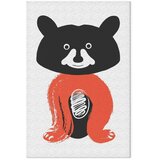  Slika - Nice Mr. Raccoon (1 Part) Vertical 80x120 Na talijanskom platnu | shoptok.hr