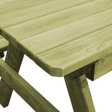  Dječji stol za piknik s klupama 90 x 90 x 58 cm od borovine | Eponuda.com