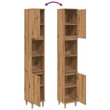 vidaXL Kopalniška omarica artisan hrast 30x30x190 cm inženirski les Cene
