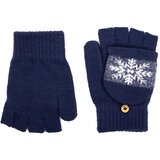 Art of Polo Unisex's Gloves rk23369-6 White/Navy Blue Cijene