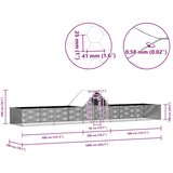  Kokošinjac od pocinčanog čelika 10 x 2 x 2 m | shoptok.hr