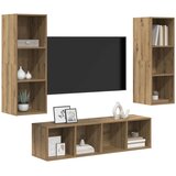  Set TV komoda Zidne 3 pcs Umjetnički hrast Konstruirano drvo | shoptok.hr