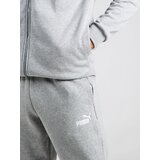 Puma Športna trenirka 'ESS' pegasto siva / bela | Shoptok.si