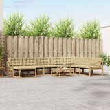  Set vanjskih sofa 9 pcs Bijela i bež 79 x 79 x 37 cm | shoptok.hr