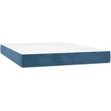  Box spring postelja z vzmetnico temno modra 140x200 cm žamet, (20892694) | Shoptok.si