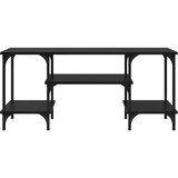 TV ormar Crni hrast 102 x 35 x 45,5 cm Obrađeno drvo i čelik | Eponuda.com