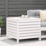  Vrtni tabure bijeli 62 x 63,5 x 53,5 cm od masivne borovine | shoptok.hr