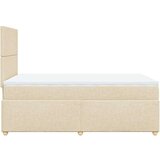 vidaXL Krevet s oprugama i madracem krem 120 x 200 cm od tkanine | shoptok.hr