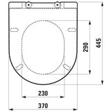 Laufen WC daska (Duroplast, Samospuštajuća, D x Š x V: 44,5 x 37 x 4,5 cm) | shoptok.hr