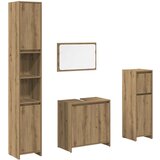 Maison Chic Kopalniška garnitura - Kopalniški sestavi 4-delna artisan hrast inženirski les, (21788042) | Shoptok.si