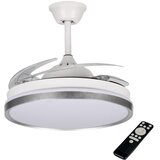 Kanlux 46372 - LED prigušiva svetiljka s ventilatorom PLAVE LED/36W/230V CCT srebrna/bela + daljinski upravljač | Eponuda.com