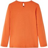 Dječja majica s dugim rukavima tamnonarančasta 128 | shoptok.hr