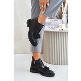 Kesi Leather patent leather ankle boots with decoration insulated D&A black Cijene