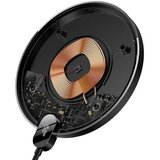 Baseus induktivni polnilec Digital LED Display Gen2 15W črn | Shoptok.si