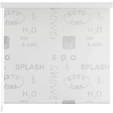 vidaXL Rolo zastor za tuš 120 x 240 cm s raznim natpisima | shoptok.hr
