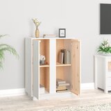  Komoda bijela 60 x 35 x 80 cm od masivne borovine | shoptok.hr