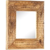  Ručno izrezbareno ogledalo 50 x 50 x 2,5 cm masivno drvo manga | Eponuda.com
