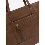 Shelvt Brown handbag with gold elements | shoptok.hr