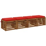  Jastučići za sjedenje SOEST 4 kom. 100% poliester Crvena | Shoptok.si