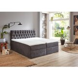 MID.YOU POSTELJA Z VZMETNICO 180 cm x 200 cm , tekstil siva | Shoptok.si