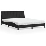 vidaXL Krevet s madracem crni 160x200 cm baršunasti Cijene
