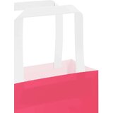  Papirnate vrećice 250 kom s ručkama ružičaste 32x17x25 cm | shoptok.hr