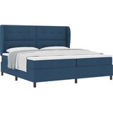vidaXL Box spring krevet s madracem Plava 200 x 200 cm tkanina | shoptok.hr