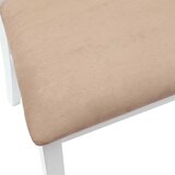  Trpezarijske stolice 2 kom. Čvrsto drvo od gume Bijelo Bijela 50 x 52,5 x 91 cm | shoptok.hr