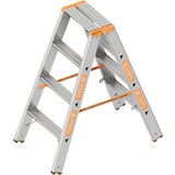 Layher Dvokraka lestev s stopnicami, vzpenjanje z obeh strani, 2 x 4 stopnice | Shoptok.si