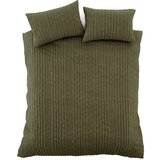 Pineapple Elephant Kaki zelena enojna posteljnina 135x200 cm Tamba Stripe – | Shoptok.si