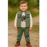 WOWO kids komplekt sa auto off road: pantalone, prsluk, majica dugih rukava - plava | Eponuda.com